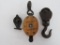 Three nice pulleys, wood and metal, 4