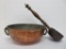 Copper basin and dipper