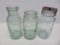 Three vintage canning jars, Everlasting and Yeoman Fruit