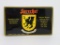 Sprecher metal sign, 19 3/4
