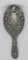 Ornate hand mirror, faces-birds and floral