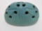 Van Briggle flower frog, blue, 4
