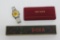 Benrus wrist alarm mens watch and Doxa and Movado watch boxes