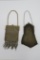 Two vintage mesh and micro bead purses, marked France and Whiting Davis