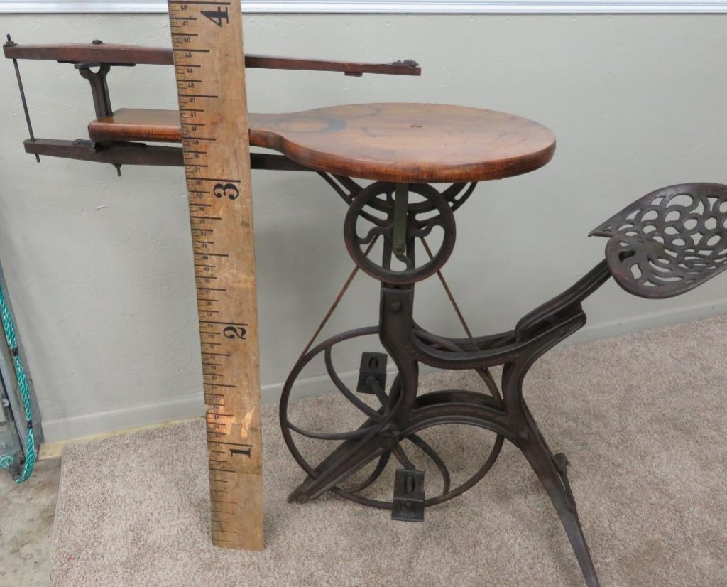 Velocipede tractor seat scroll saw 