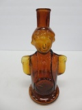 Amber bitters bottle, George Washington bust, 8
