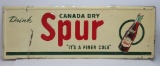 Large metal advertising sign, Drink Canada Dry Spur, Its A Finer Cola,