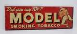 Model Smoking Tobacco metal sign, 34
