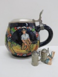 Beer steins, German 1429 Plowing/Farming 4 1/4