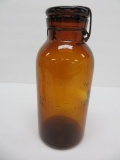 Amber Lightning canning Jar, 10 1/2