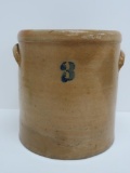 3 gallon LM Pierron crock, salt glaze
