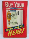 Buy Your Chesterfield Cigarettes, metal advertising sign, 12