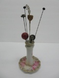 8 Hat pins and hat pin holder