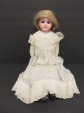 AM Floradora bisque and leather doll, 20