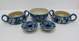 Herman Nils Kahler Danish Modern Pottery 5 accessory pieces , Marguerit daisy