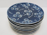 Herman Nils Kahler Danish Modern Pottery 8 plates, 7 1/2