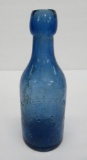 L Werrbach & Co, Milwaukee, cobalt, blob top, 7 1/4