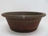 Cream City metal basin, oval, 20 1/2