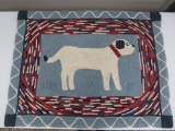 Dog hook rug, 38