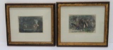 Native American colored engravings
