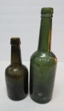 Johann Hoff olive green bottle and JGB Siegert medium green bottle