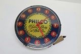 Philco clock, lights up and hands move, 15