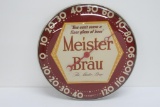 Meister Brau beer round thermometer, 12
