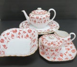 Spode red Colonel China, 395839, 7 accessory pieces