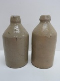 Two large stoneware bottles, 9