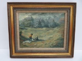 RW Oil painitn on board, Winter Remnant