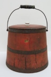 Nice Wood Firkin, reddish finish, 10 1/2