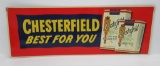 Chesterfield Best for You Cigarette sign, metal, 34