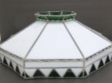 Leaded glass Bar Pool Table shade, 18 1/2
