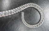 Lovely art glass cane, twisted handle, 40 1/2