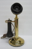 Brass candlestick telephone, 12