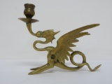 Brass Winged Griffon candle holder, 6