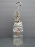 Mason's Patent Nov 30th, 1858 beater jar, clear, 14