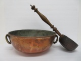 Copper basin and dipper