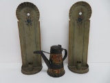 Early decorated tinware, 13 1/2