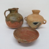 Three South American Pottery pieces