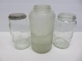 Three Schramm Automatic Sealer Jars