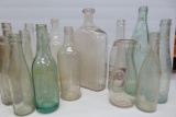 16 Assorted Bottles, soda, beer, milk, product, and liquor