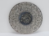 Sterling Silver Plate, monogrammed, cherubs and winged creatures, 11