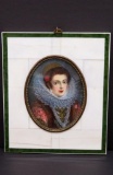 Miniature portrait Painting, M Rubens, Maria Stuart