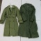 Army Green overcoat and rubber raincoat
