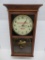 Moose Head Heirloom advertising regulator clock, battery operated, wood case