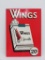 Wings Cigarettes metal advertising sign, 13