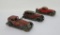 Three vintage metal sedan toy cars, Tootsie Toys, 4
