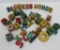 Vintage wooden blocks and letters, about 45 pieces, 1 1/2