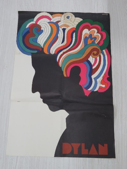 Bob Dylan Rock N Roll Poster by Milton Glaser, 22" x 33"